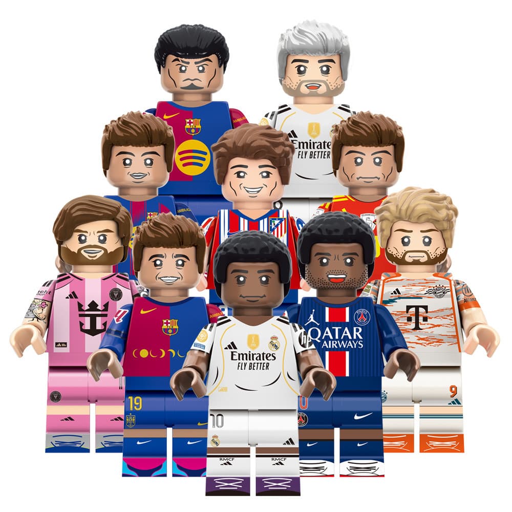 Super Star Jogador De Futebol Yamal Kane Alvarez Dembele Mbappe Valverde Blocos De Construção Figuras Brinquedos