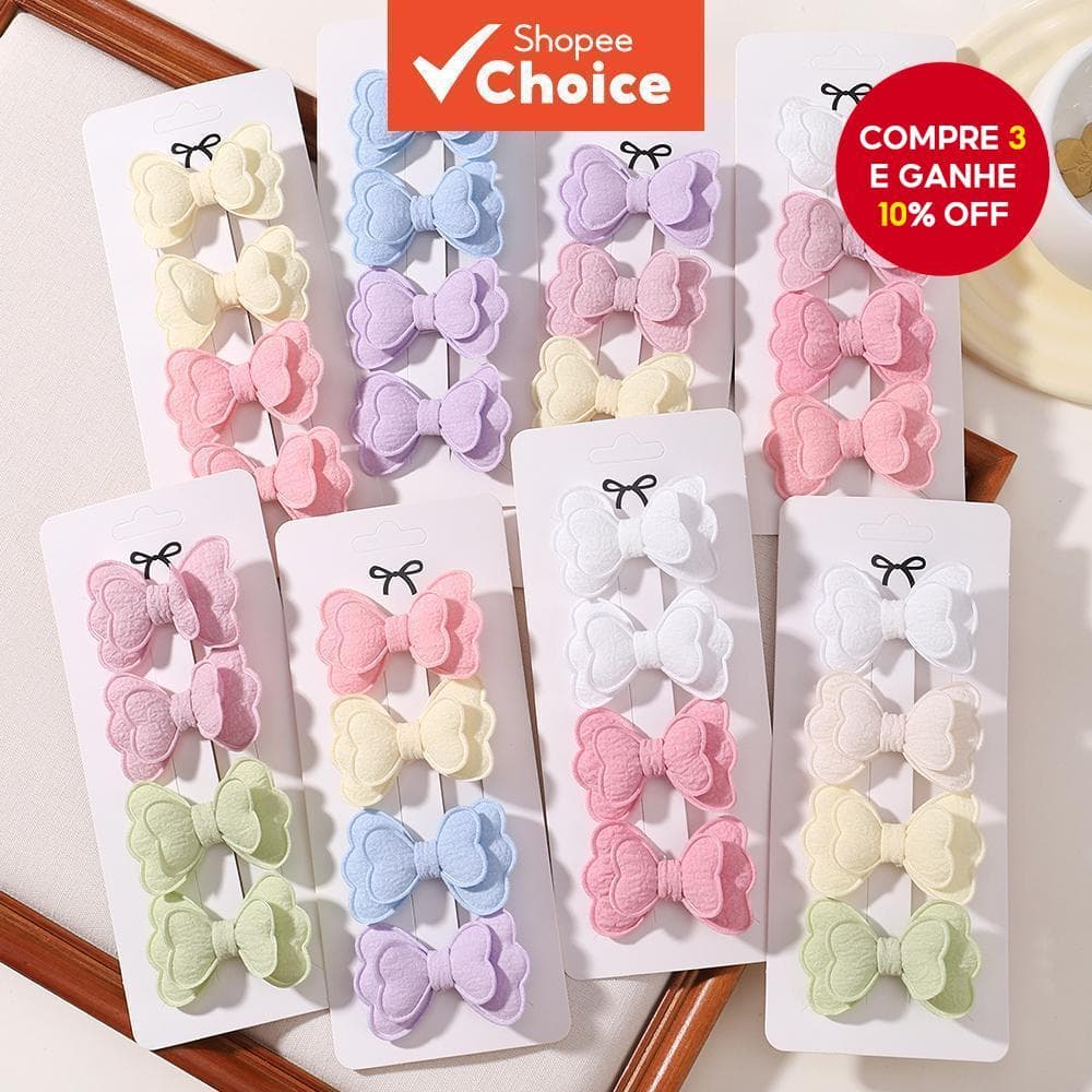 Bebê Menina 4 Pçs/Setlaços De Cabelo Conjunto Artesanal Boutique Grampos Para Crianças Acessórios De Moda