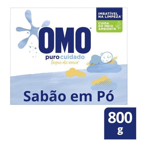 Sabão Em Pó Omo Puro Cuidado 800g