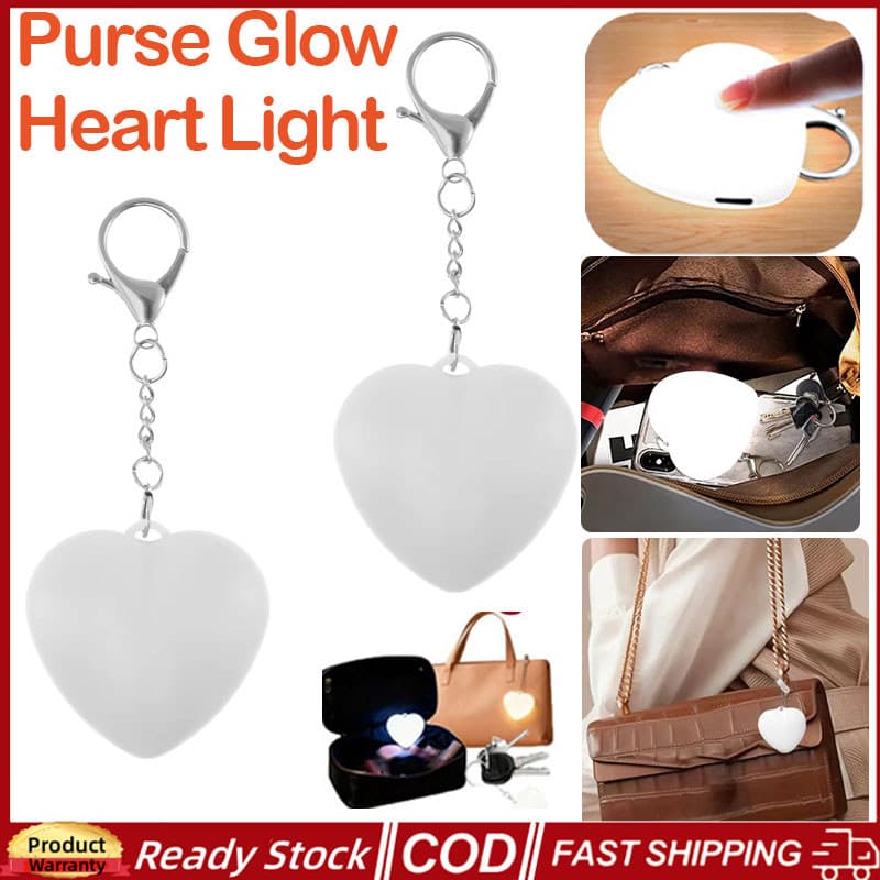 5 Pçs Bolsa Coração LED Luz Lâmpada Movimento Automático Ativado Em Forma De Para Mulher Bah Charme