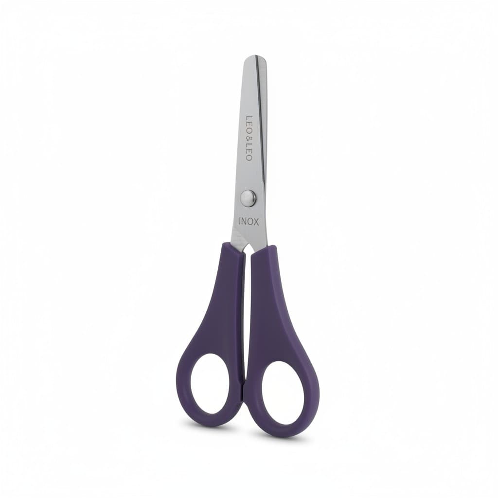 KIT 3/6/12/60 Tesoura Escolar De Aço Inox Com Ponta Arredondada Leonora/brw Volta Aulas Papelaria