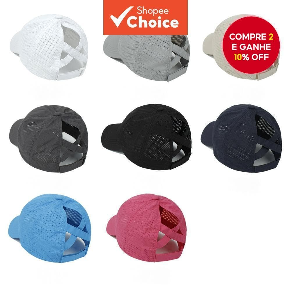 Boné De Beisebol Feminino Respirável De Malha Cruzada – Meio Top De Secagem Rápida Para Academia , Corrida E Atividades 