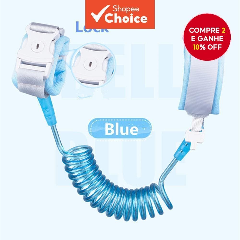 Nova Cinta de Segurança para Crianças com Cadeado: Cinto Anti-Perda e Corda de Tração para Bebês.