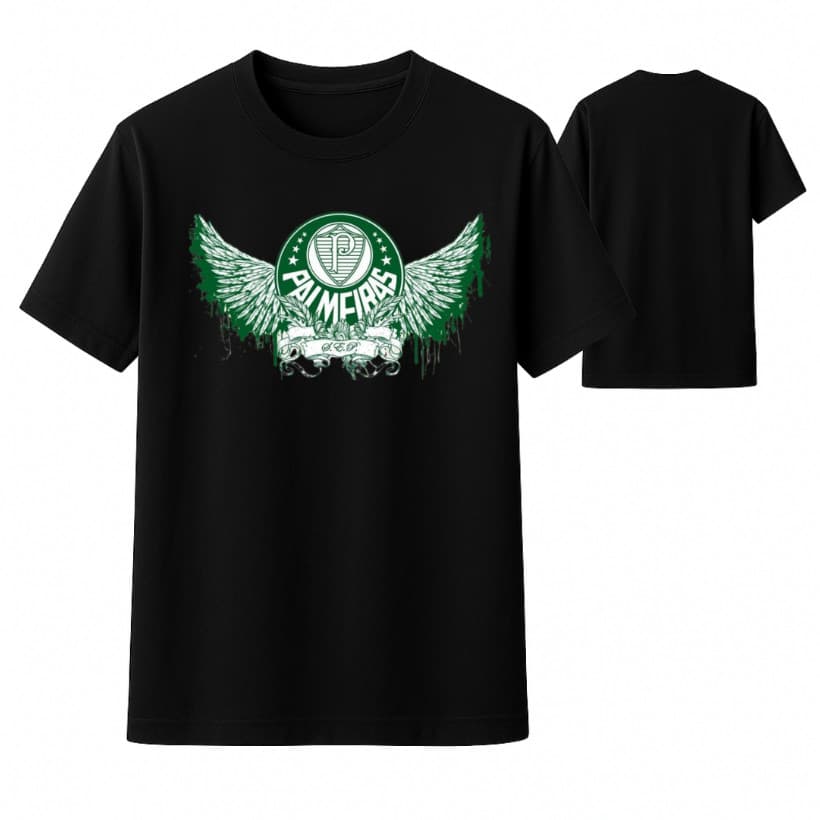 Camiseta Palmeiras – Asas da Paixão, Coração Campeão 100% Algodão