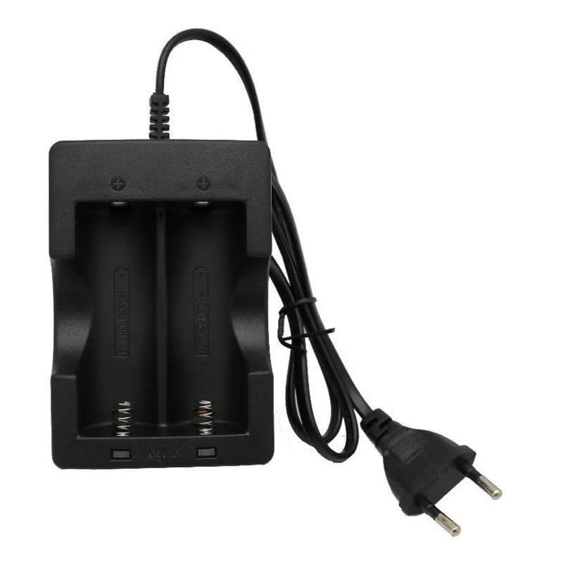 Carregador 18650 Duplo com molas