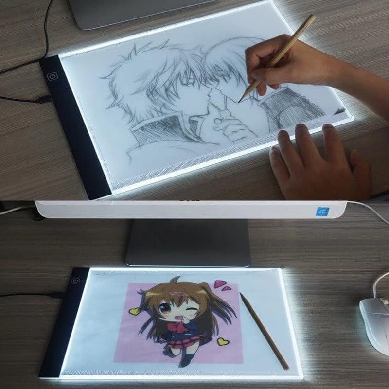 Mesa / Prancheta De Luz tamanho A5 Usb Para Desenhos Ilustração A5 Arte