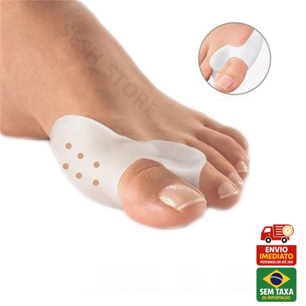 Protetor De Joanete Corretor Dedo Torto Ortopédico de Silicone Gel Par Pés Hallux Valgus Ortopedico Anti Dor