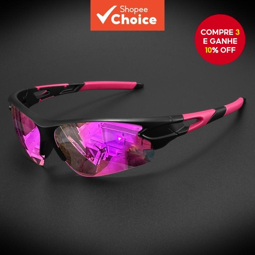 Óculos De Sol Esportivos Featherlight Semi-rim Com Lente Uv400, Ideais Para Corrida, Ciclismo E viagens