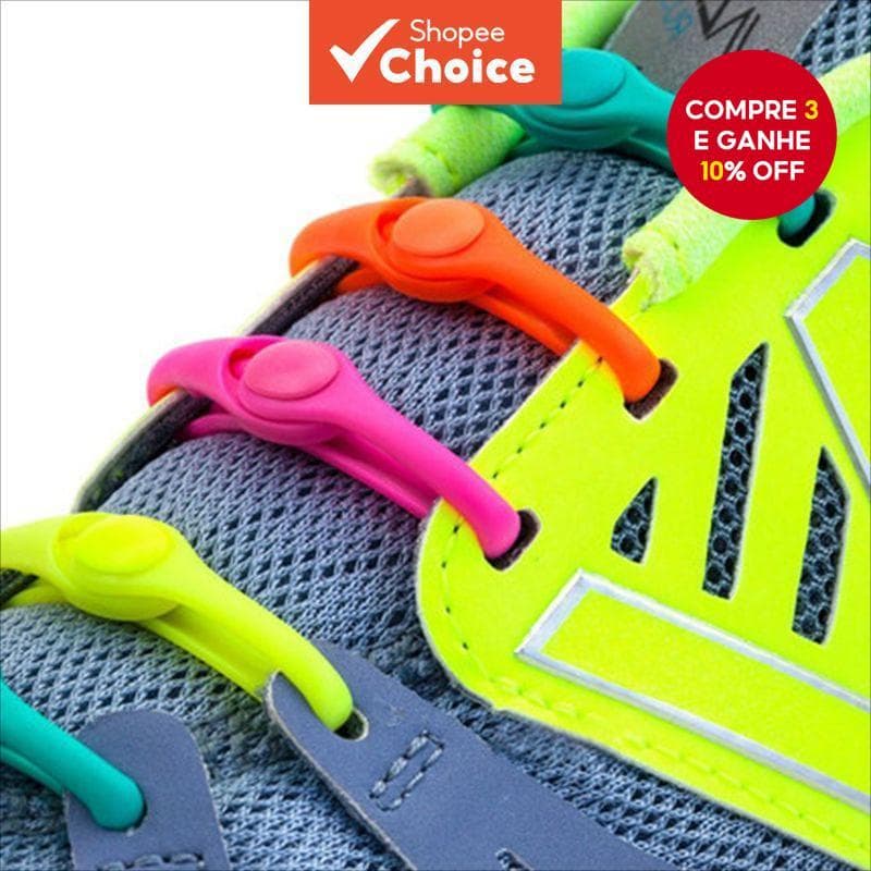 Conjunto De 12 Peças De Cadarços Elásticos De Silicone Preguiçosos Sem Amarração Para Tênis , De Corrida E Botas-Confort