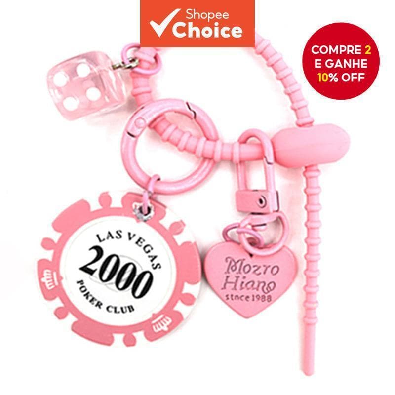 1pc Chaveiro Redondo Moda Mochila Charme Versátil Pendurado Pingente Bonito Decoração