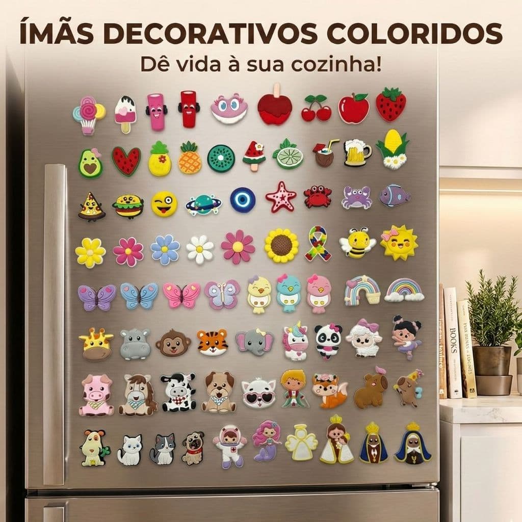 Ímãs de Geladeira / Ímãs Decorativos Temas Diversos – Decoração e Lembrancinhas