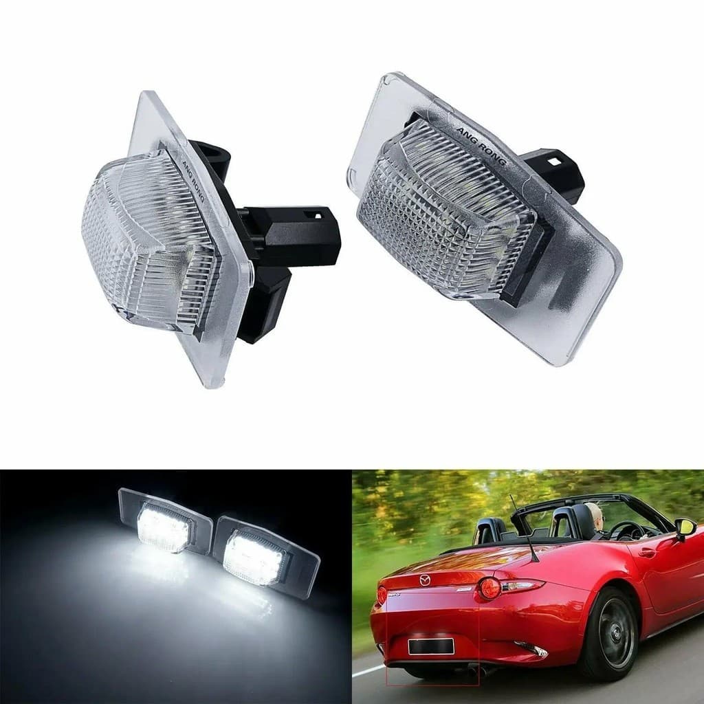 Carro LED Luz Da Placa De Matrícula Para Mazda 323 MX-5 Protege5 Tributo Ford Escape 2001-2007 12V Branca Licença