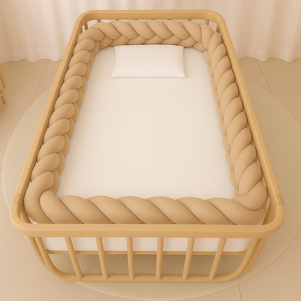 Trança para Berço Avulsa 4 Metros / 5,5 Metros Lisas de Berço Americano/montessoriano Super Promoção