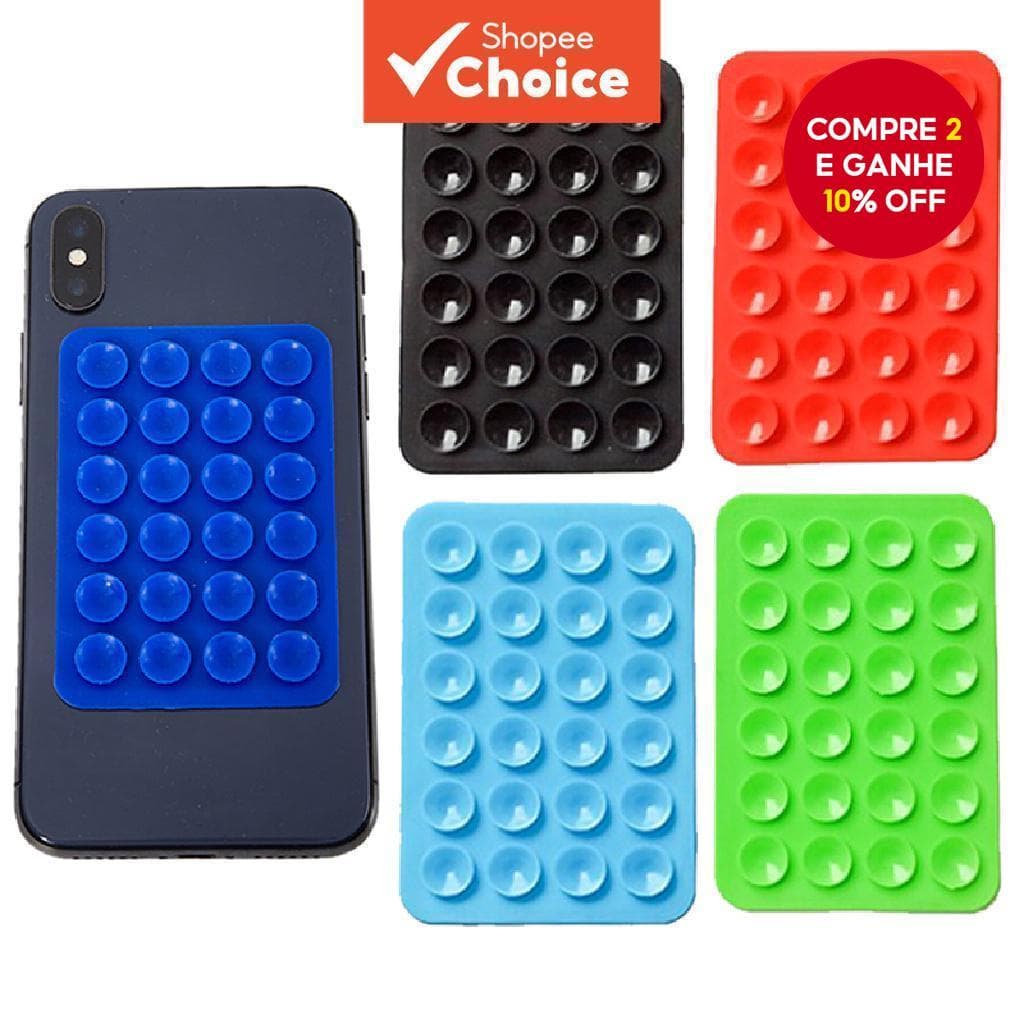 Ventosas De silicone De 1 Unidade , Minimalista Preto , Capa De Telefone Antiderrapante , Suporte Portátil E Móvel