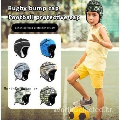Capacete Profissional De Goleiro Infantil De Futebol