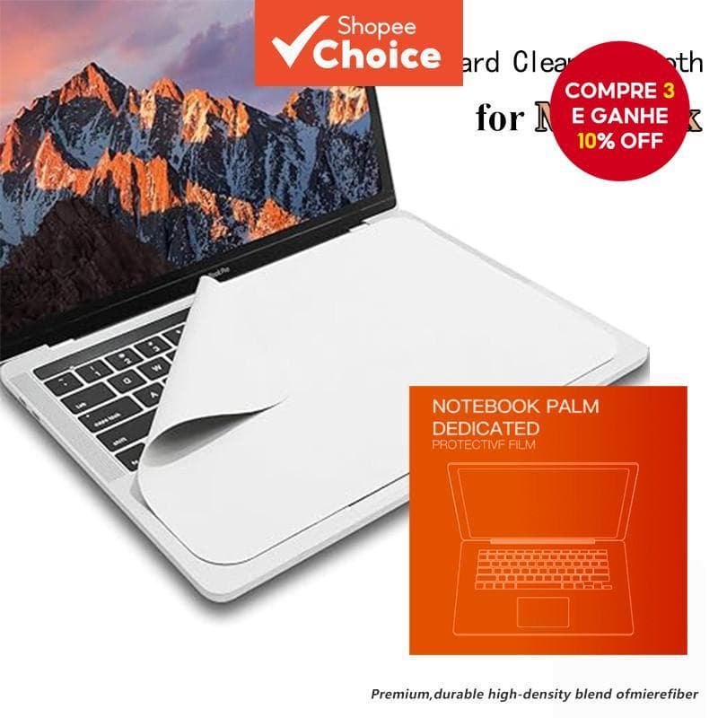 Capa De Cobertor De Teclado Para MacBook 13 14 Polegadas Pano De Limpeza De Tela De Laptop À Prova De Poeira De Microfib