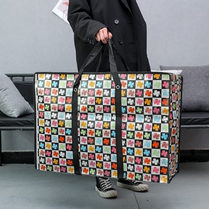 Sacolão Bolsa com Zíper – Grande para Viagens Curtas, Compras e Academia
