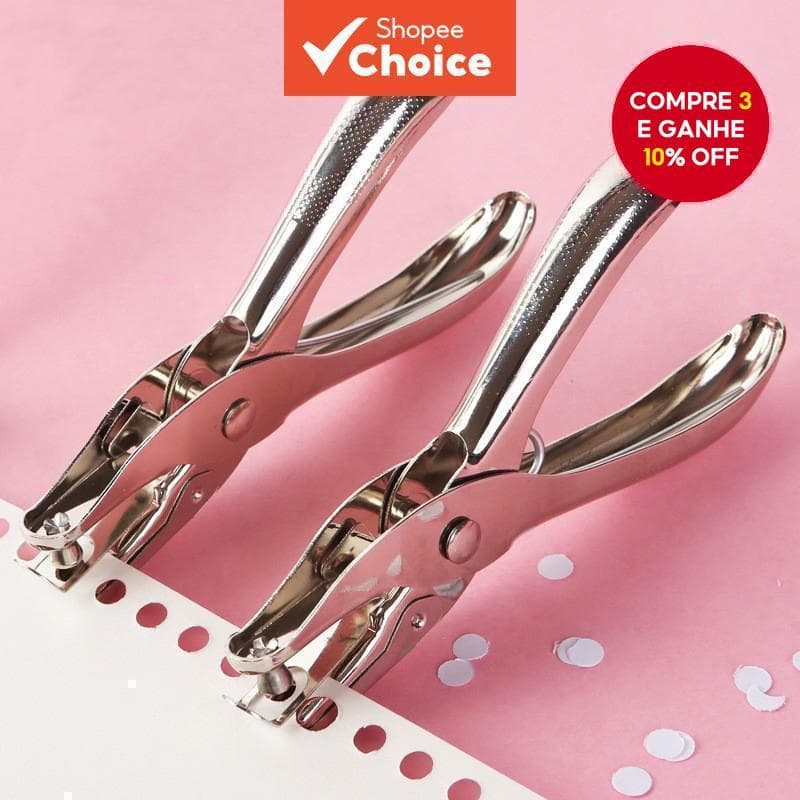 Máquina de Perfuração 3Mm, Furo Redondo, Folha Solta Pequena, Encadernação de Documentos, Perfuração Manual