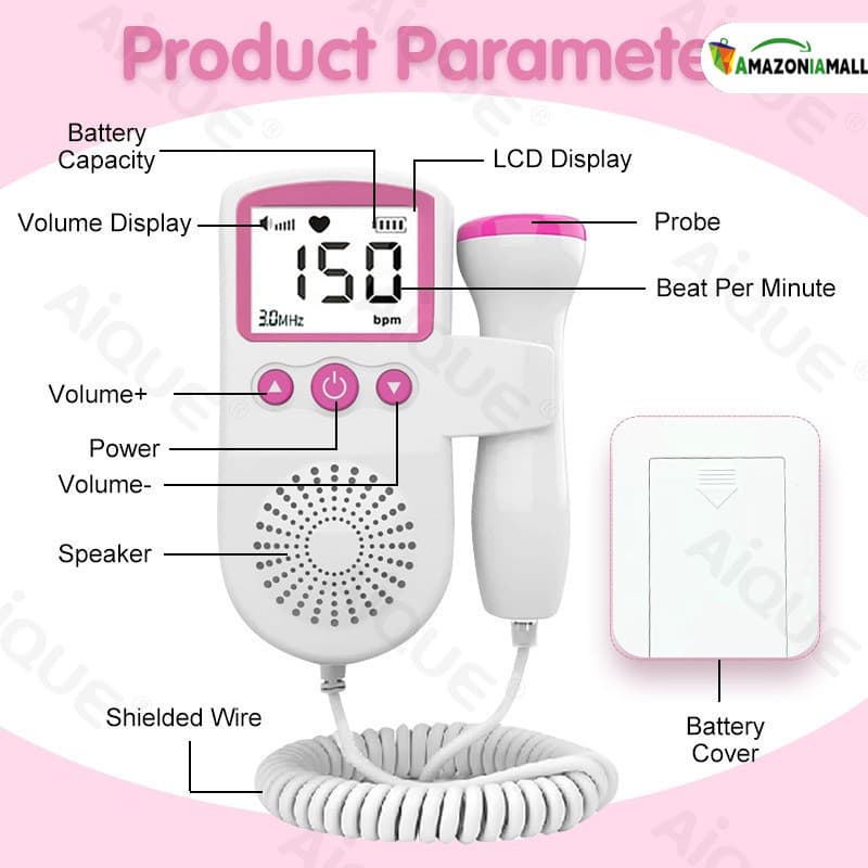 Monitor de ultrassom Fetal: captura comida de bebê