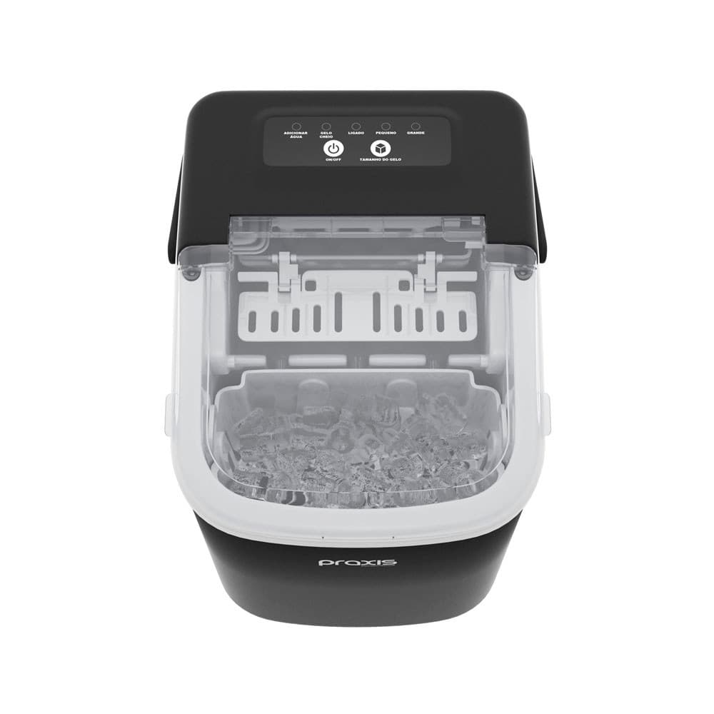 Máquina de Gelo MGP12 Praxis - Preta 12 kg