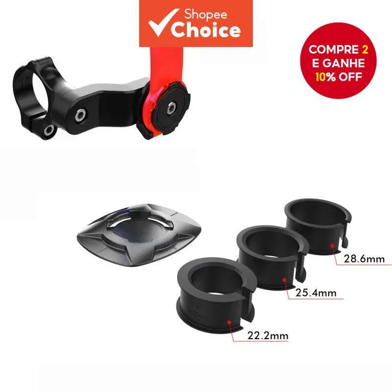 Novo suporte para telefone MT-Q01 Quick Lok para motocicleta e bicicleta, com absorção de choque, compatível.