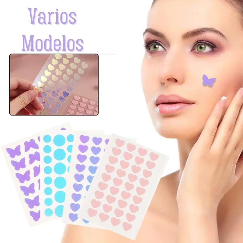 Kit 40/400 Adesivos para espinhas, adesivos de acne em formato de estrela fofos para cicatrização de espinhas (S15)