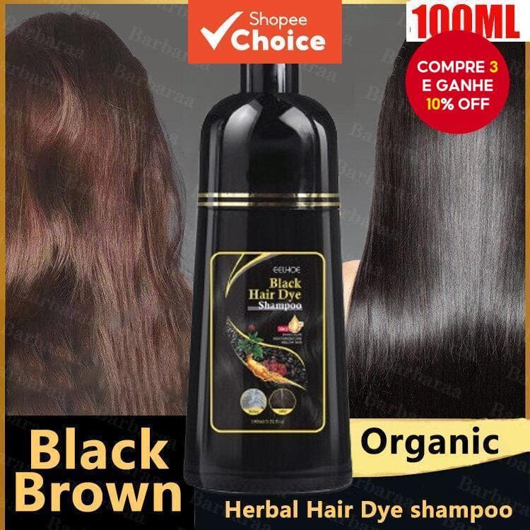 Shampoo Preto Anti-Queda De Cabelo , Óleo De Coco E Pode Ser Usado Em Todas As Estações