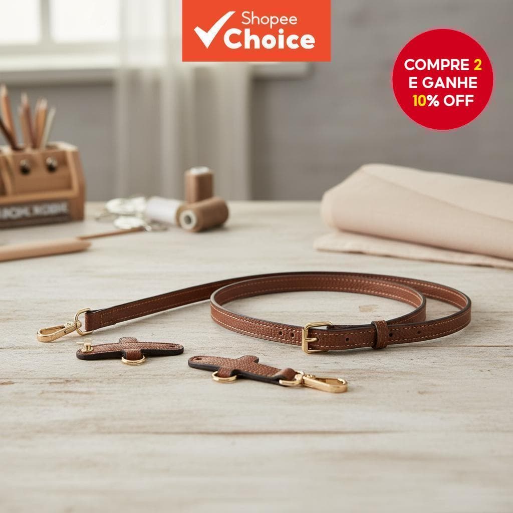  Alça de couro para bolsa Longchamp Mini - Acessório conversor de ombro sem perfuração