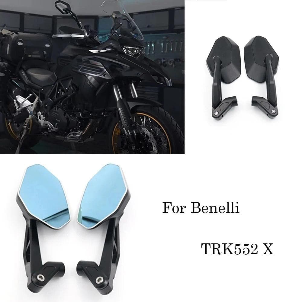 Para Benelli TRK 552 X 2024 Motocicleta CNC Espelho Lateral De Alumínio Dobrável Anti-Reflexo