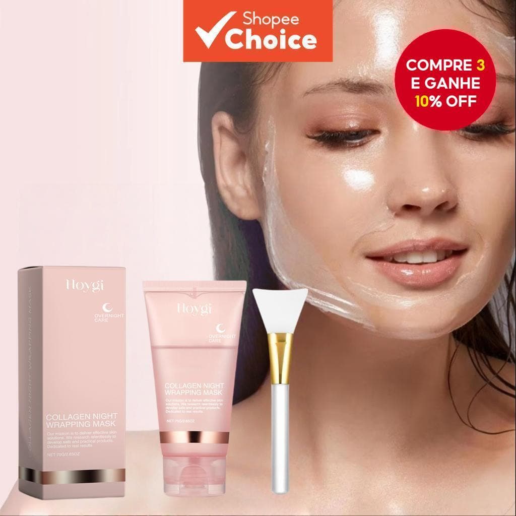 Máscara Hidratante e Limpeza Hoygi Collagen Tear Mask - 75g