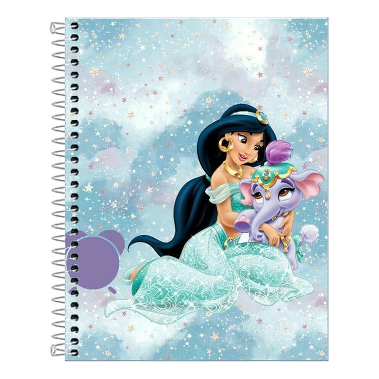 Caderno   Princesa Jasmine 10 Matérias 160 Folhas