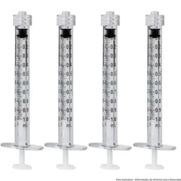 Seringa 1mL Luer Lock Resíduo Zero Supera C/50