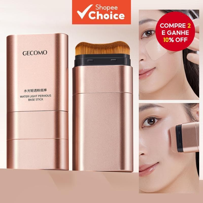 Gecomo Base em Bastão Skin Illusion - Hidratante, Leve e de Longa Duração | Base e Corretivo Sem Emenda para um