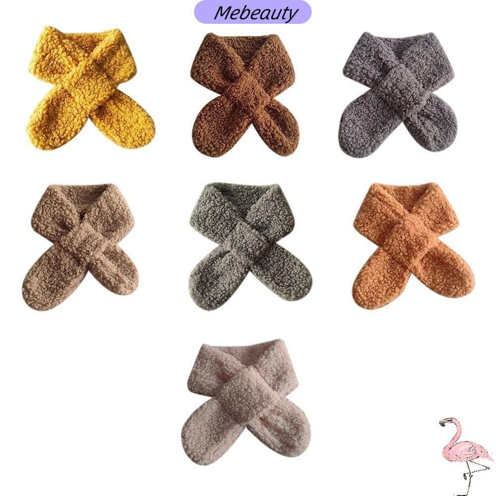 MEBEAUTYBR Aquecedor Térmico De Pescoço Para Bebês , Cachecol De Pelúcia Espesso À Prova De Vento E Frio Meninos Meninas