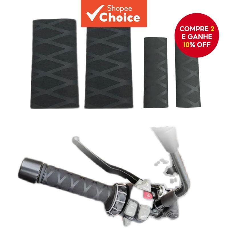 Punhos De Borracha Antiderrapantes Universais Termorretráteis Para Motocicletas-Capas De Guiador Personalizáveis