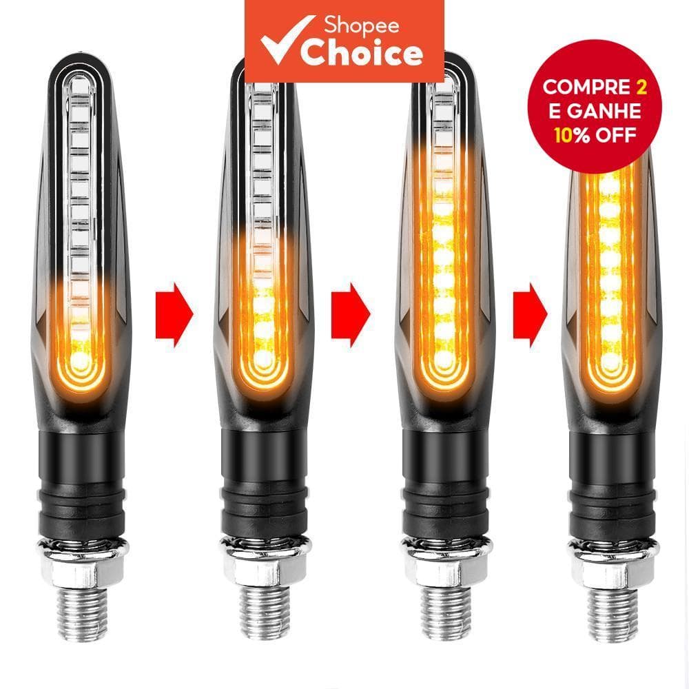 Sinais De Volta Da Motocicleta Luz 12V LED Cauda Pisca Fluindo Água IP68 Dobrável Luzes Piscando Estilo1/Style2