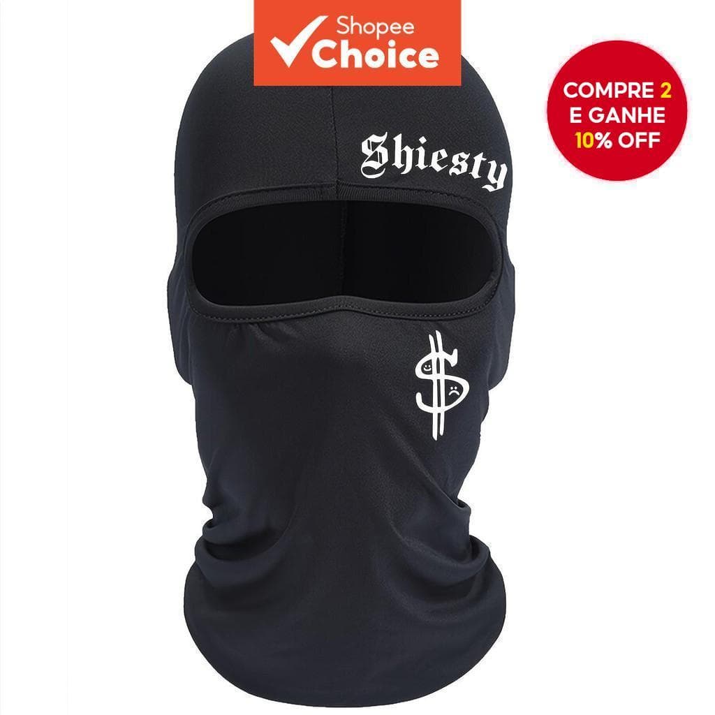 Máscara de Rosto Balaclava Respirável Shiesty Y2k Hip Hop com Estampa de Dólar, Ideal para Motociclistas e Atividades ao