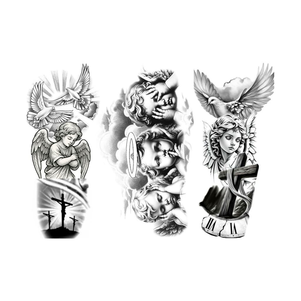 Tatuagens Temporaria Tema Anjos 1