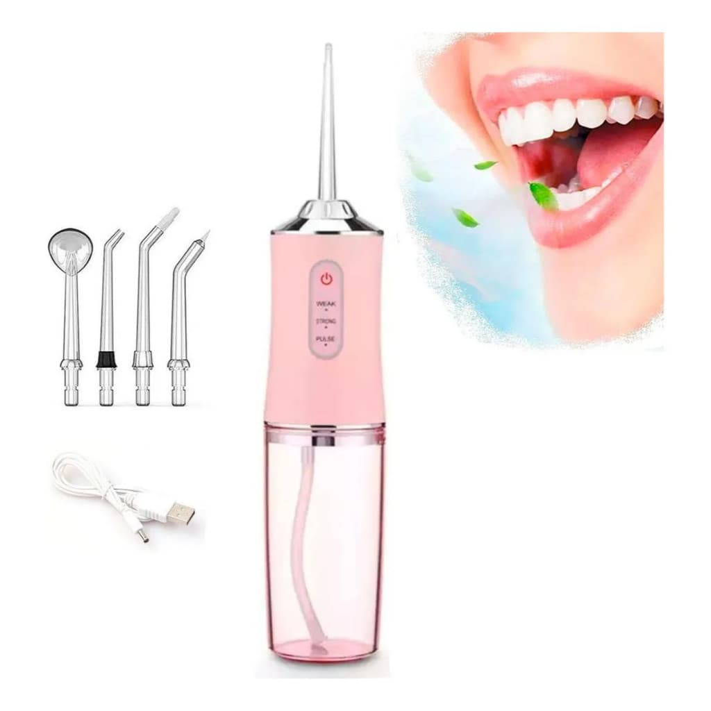 Irrigador Bucal PowerJet USB – Jato de Água Branqueador e Recarregável