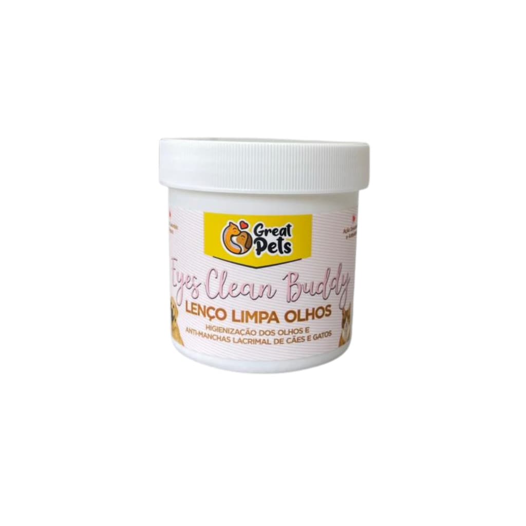 Lenços Limpa Olhos para Cães e Gatos 120 Unidades Great Pets