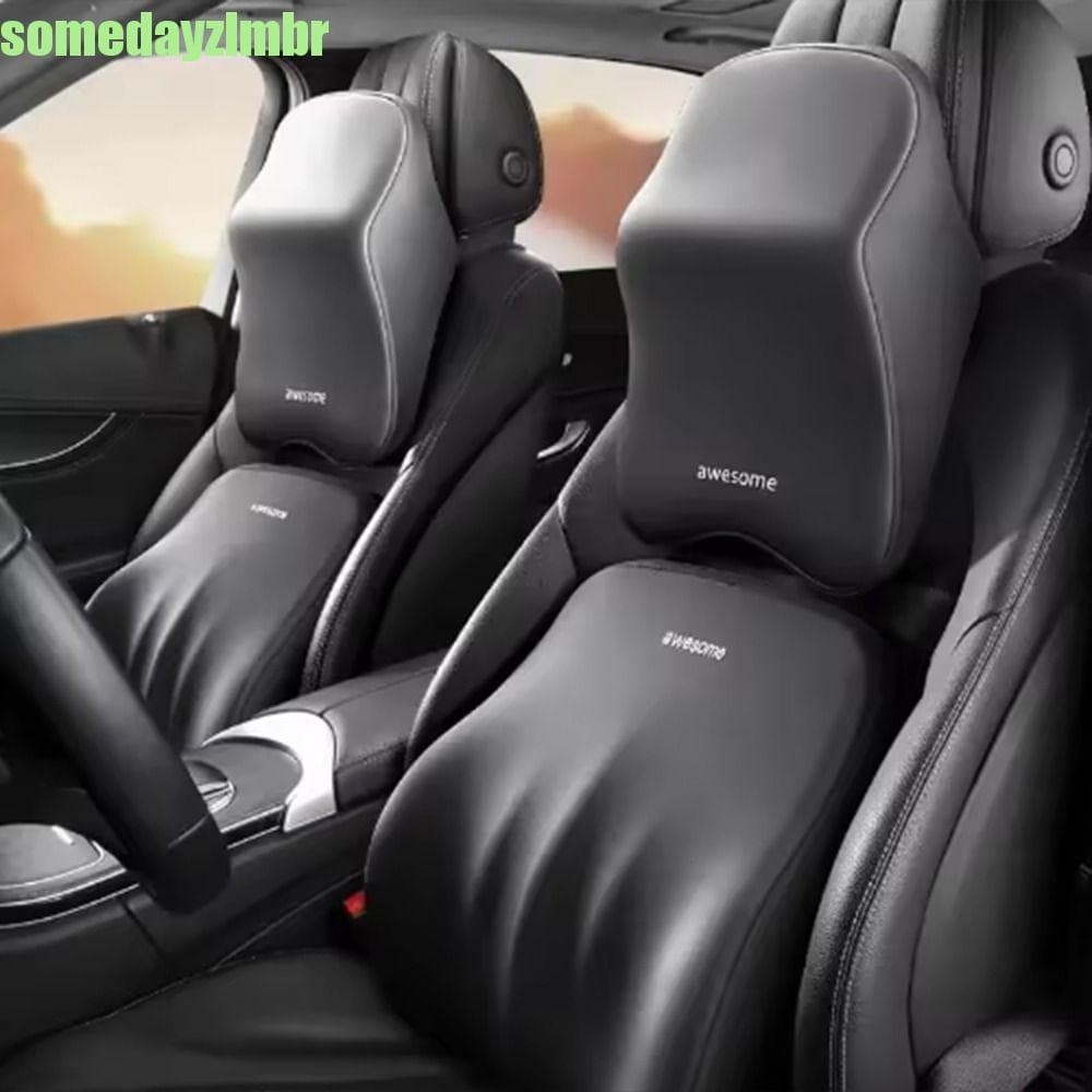 SOMEDAYZL0M Encosto De Cabeça Respirável Para Carro , Travesseiro Ergonômico Macio Pescoço De Suporte Lombar Protetor An