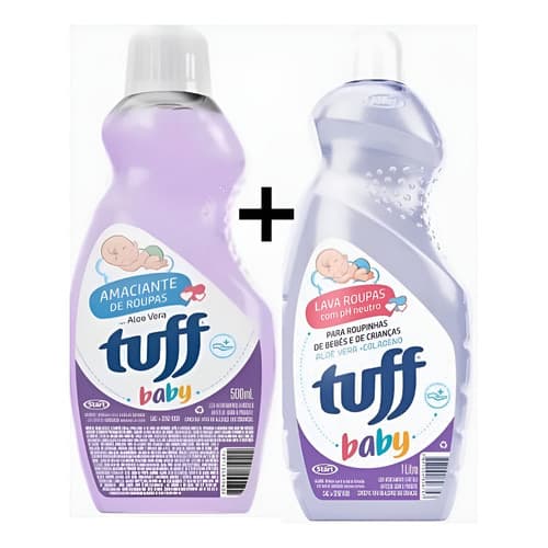 Kit Lava Roupas 1l +amaciante 500ml Baby Lavanderia Infantil