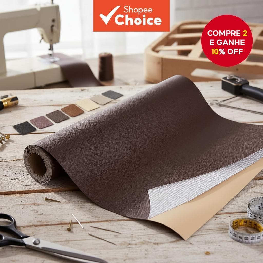  Conjunto de Remendos Autoadesivos de Couro, 2 peças grandes à prova d'água 30x20cm para sofá e móveis