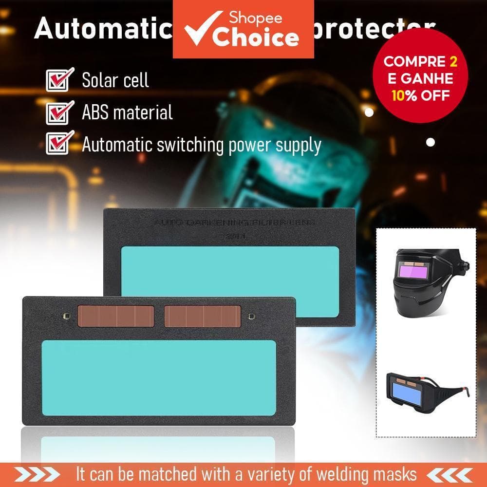 Lente De Soldagem Com Escurecimento Automático Movido A Energia Solar , Proteção Para Os Olhos , Óculos De Soldador , Pr