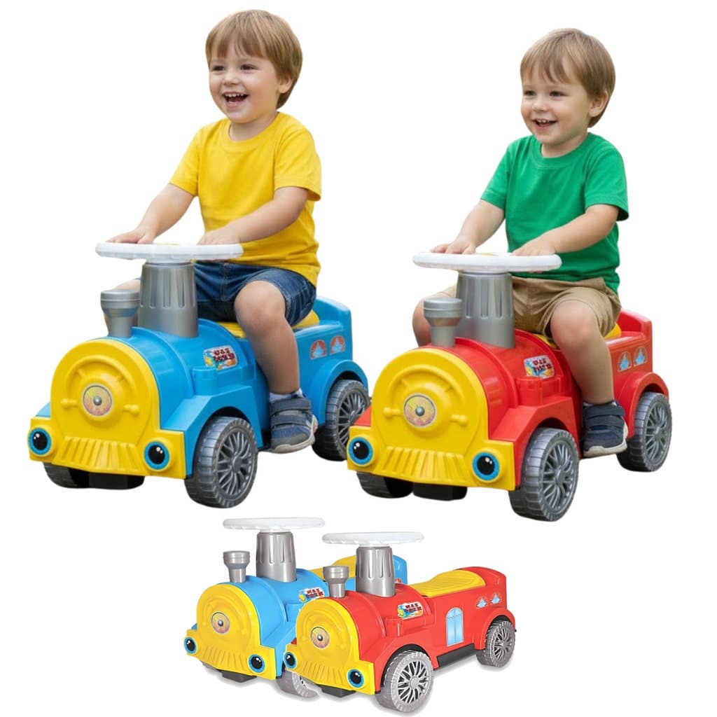 Trenzinho Andador Infantil Carro Azul Menino Vermelho Trem
