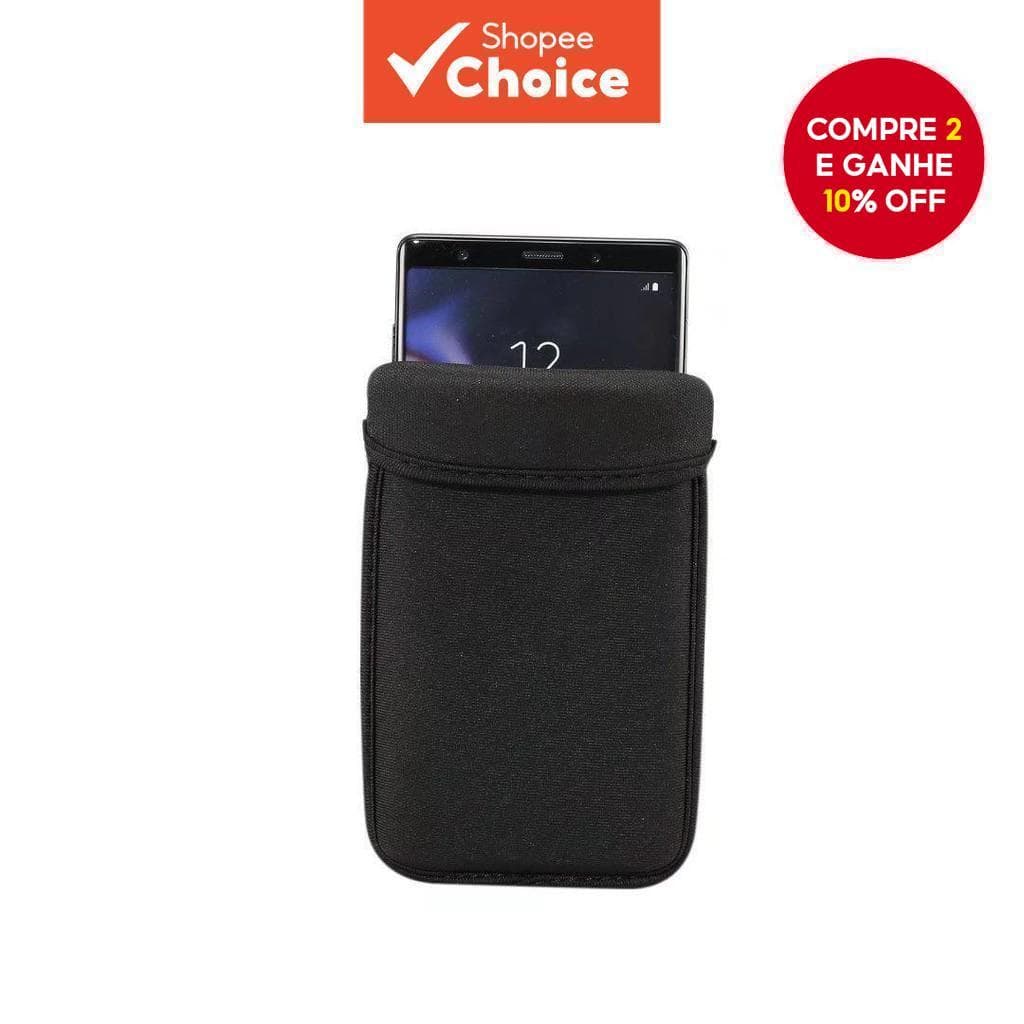 Bolsa à Prova d'Água para Celular com Forro de Tecido, à Prova de Quedas e Arranhões para Inserção Direta.