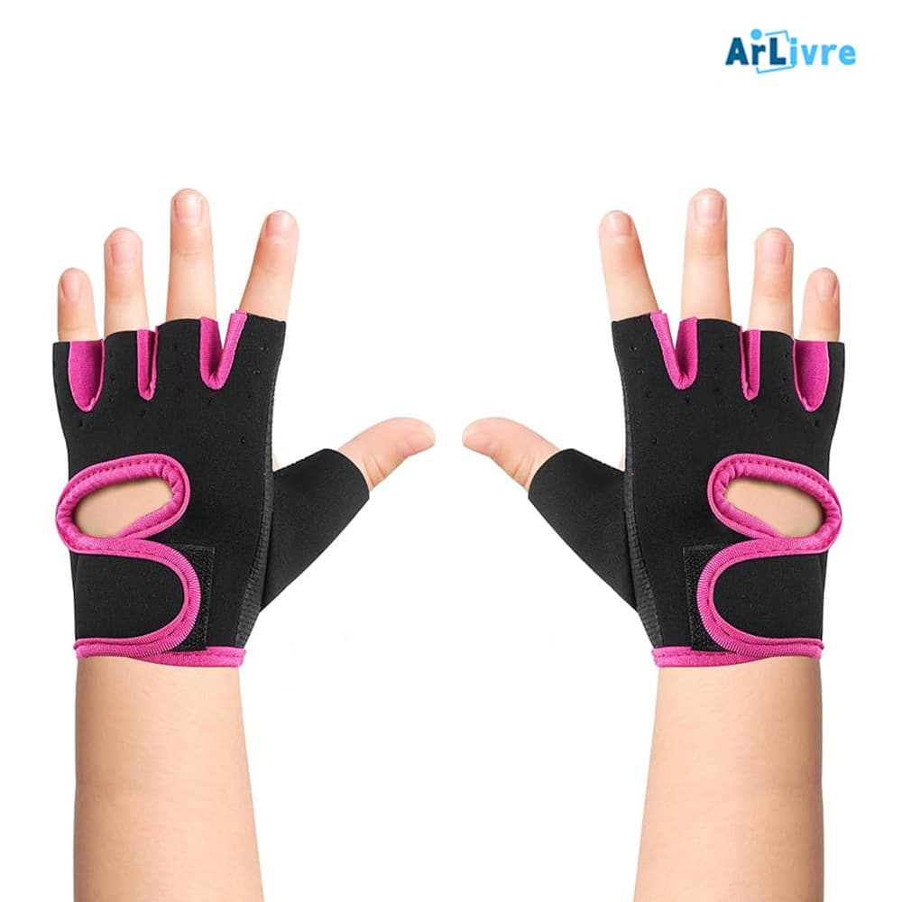 Par de Luvas para Musculação em Neoprene de Alta Qualidade - Ideal para Academia Feminina e Masculina