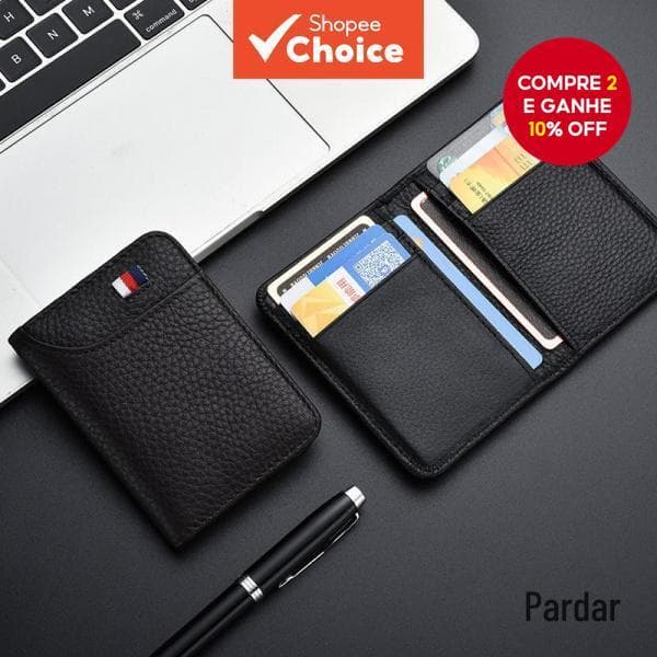 Porta-Cartões De Visita Fino Masculino-Carteira Multifuncional Ultrafina ​