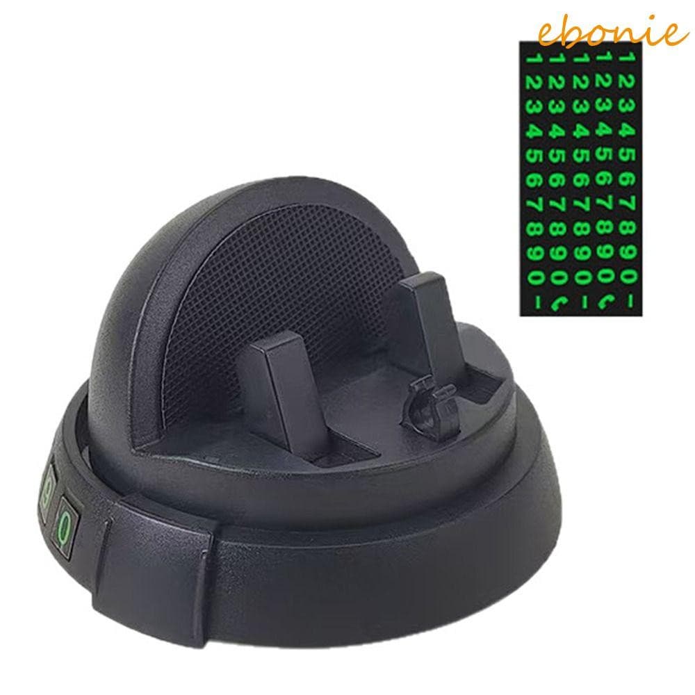 Suporte De Telefone Para Carro EBONIE , Universal Oculto Em Painel , 360 ° Giratório Preto Antiderrapante