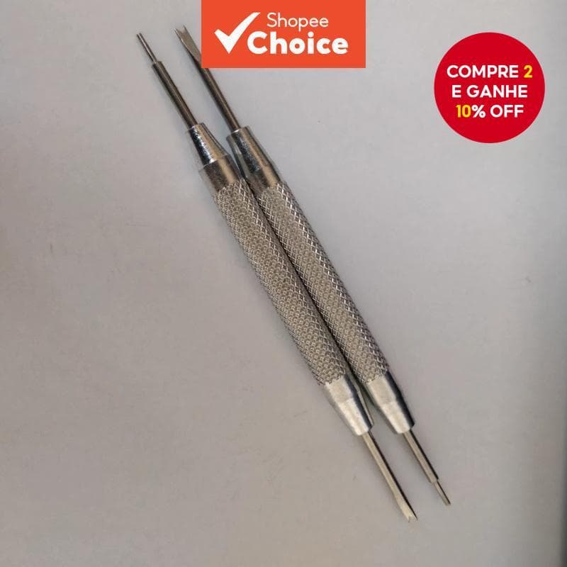 2 Peças Removedor De Link De Relógio Premium , Pulseira De Metal , Empurrador De Pino , Ajustador De , Ferramenta De Bar